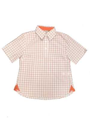 Ormiston Junior College SS Blouse Burnt Orange/Grey